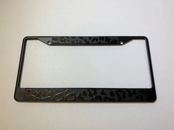 Detail Leopard Print License Plate Frame Nomer 24