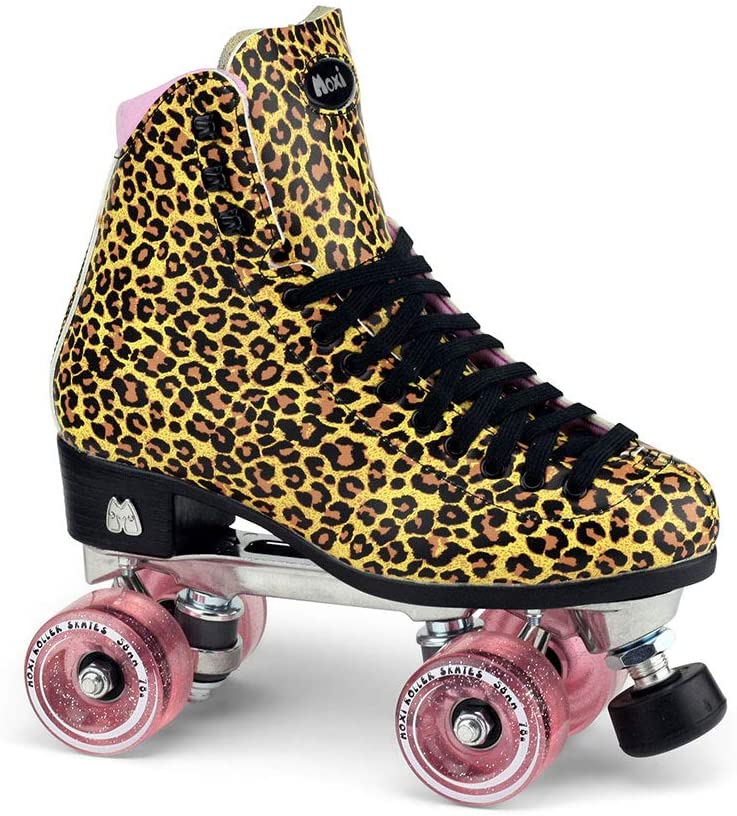 Detail Leopard Roller Skates Size 9 Nomer 5