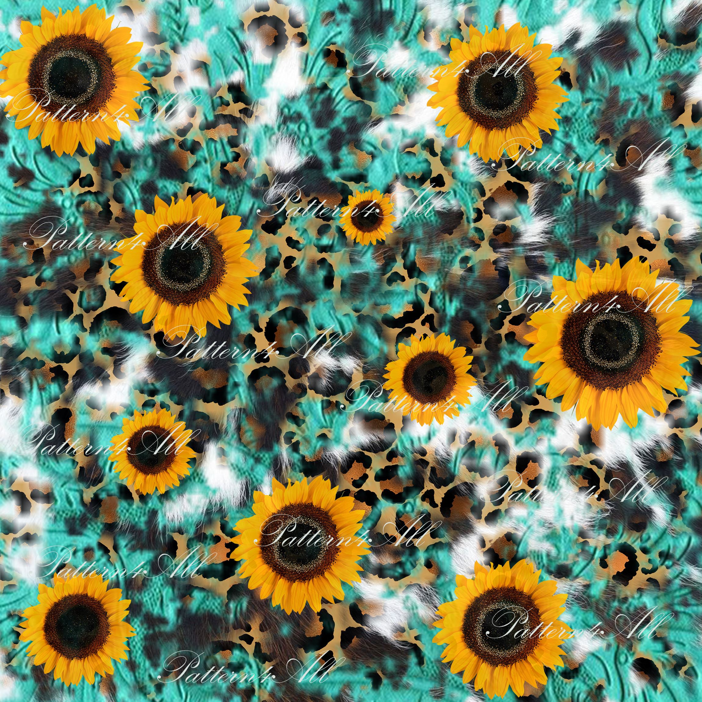 Detail Leopard Sunflower Wallpaper Nomer 24