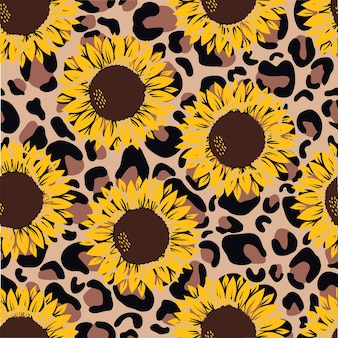 Detail Leopard Sunflower Wallpaper Nomer 25