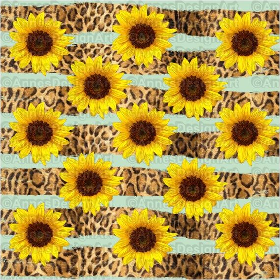 Detail Leopard Sunflower Wallpaper Nomer 4