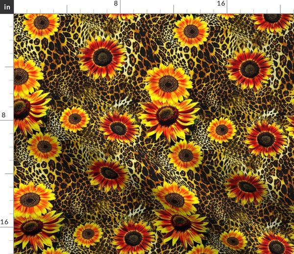Detail Leopard Sunflower Wallpaper Nomer 37