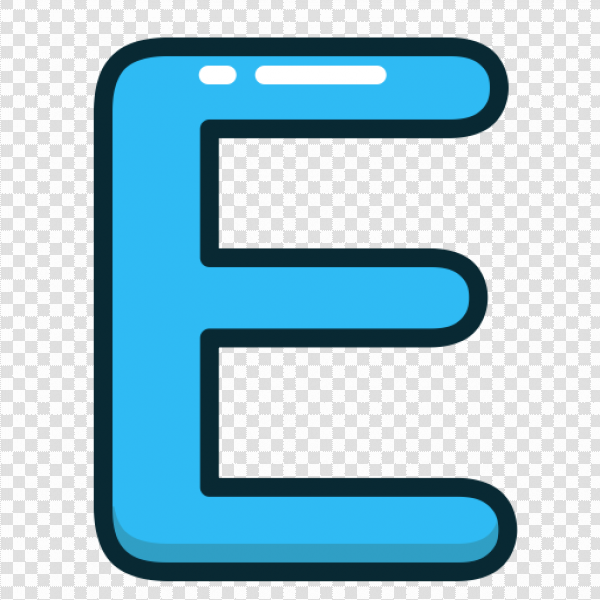 Detail Letter E Transparent Nomer 10