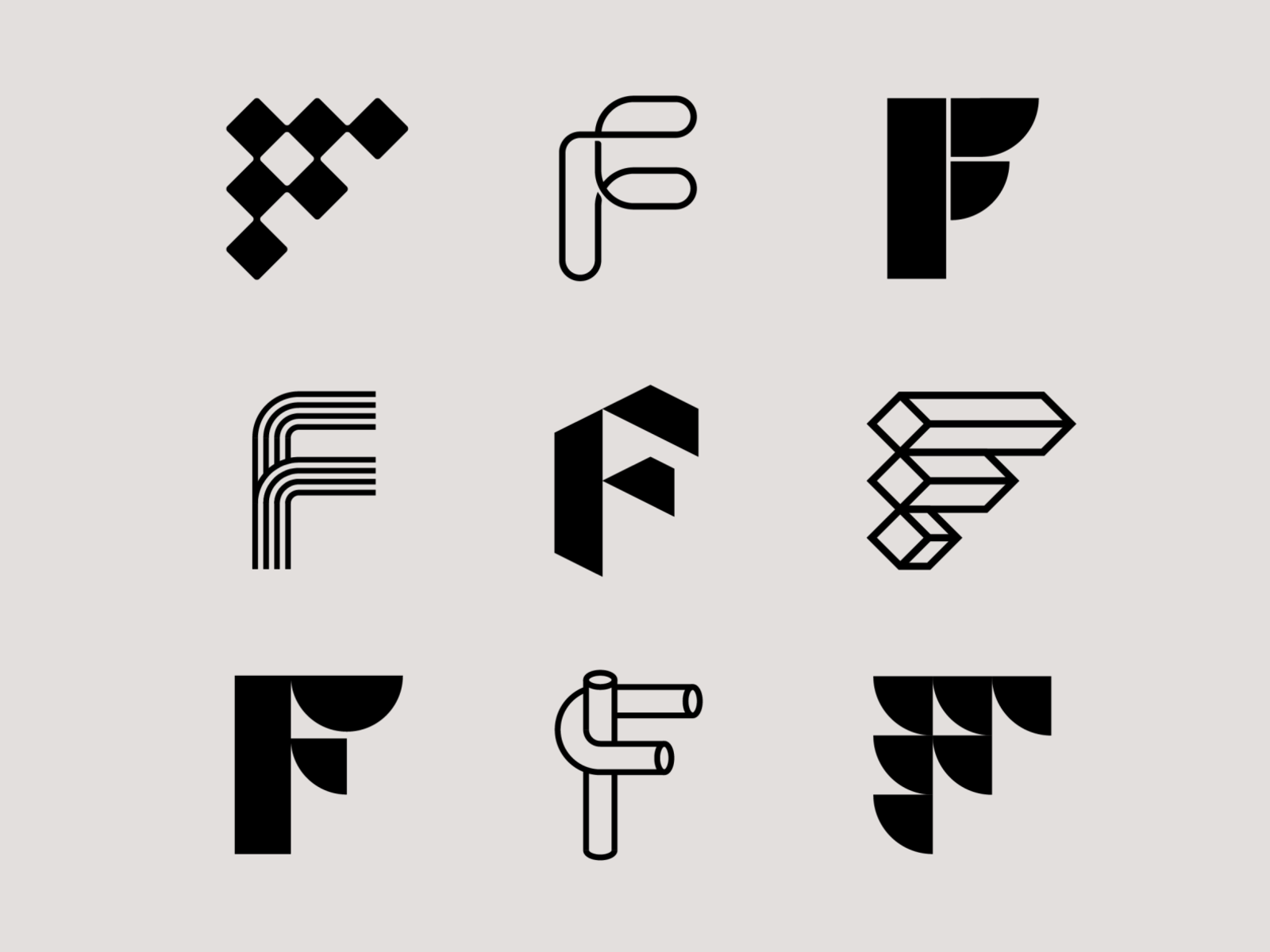 Detail Letter F Logo Design Nomer 23