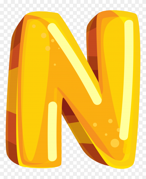 Detail Letter N Transparent Nomer 12