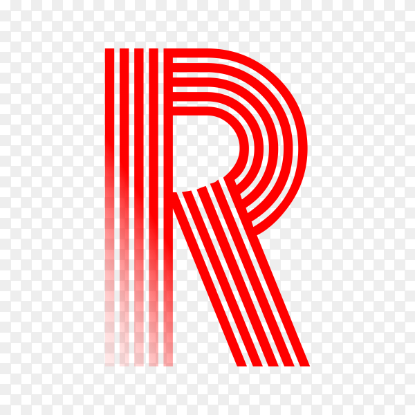 Detail Letter R Transparent Nomer 36