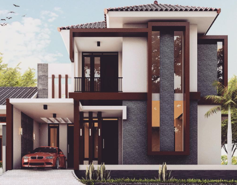 Detail Model Teras Rumah Tingkat Nomer 23