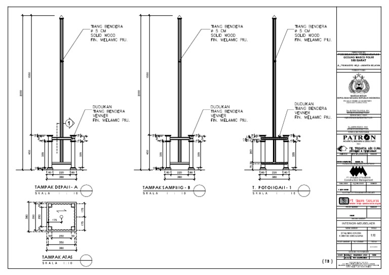 Detail Model Tiang Bendera Nomer 24