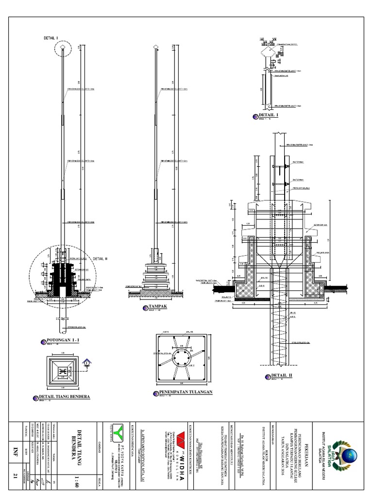 Detail Model Tiang Bendera Nomer 26