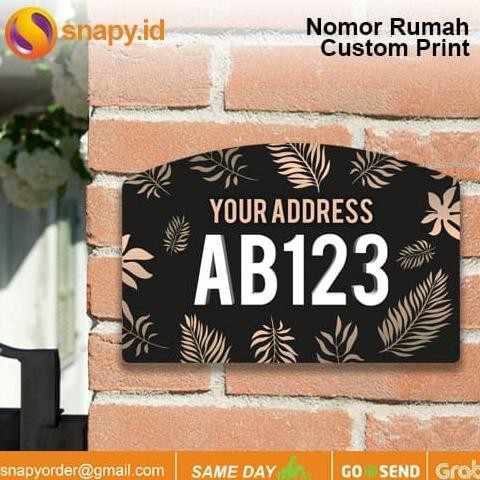 Detail Model Tulisan Nomor Rumah Nomer 33