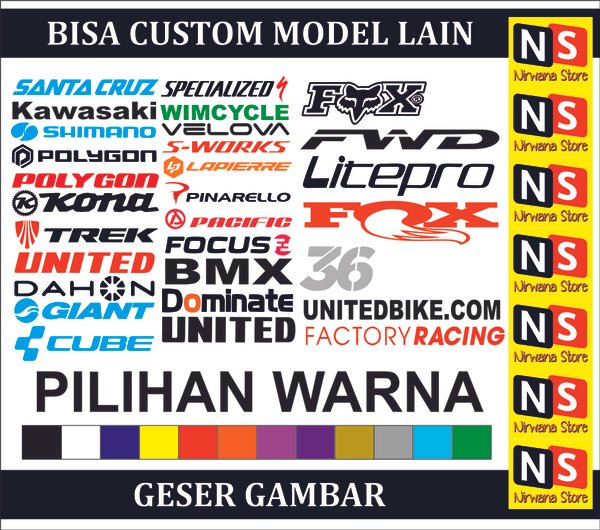 Detail Model Tulisan Stiker Nomer 19