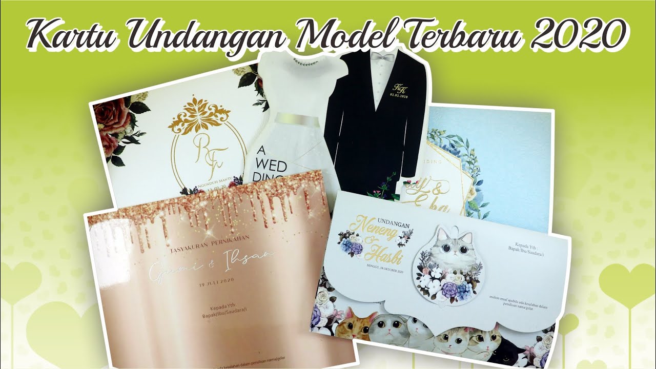 Detail Model Undangan Pernikahan 2020 Nomer 36