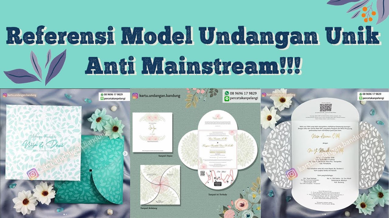 Detail Model Undangan Unik Nomer 33