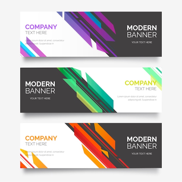 Detail Modern Banner Vector Nomer 24