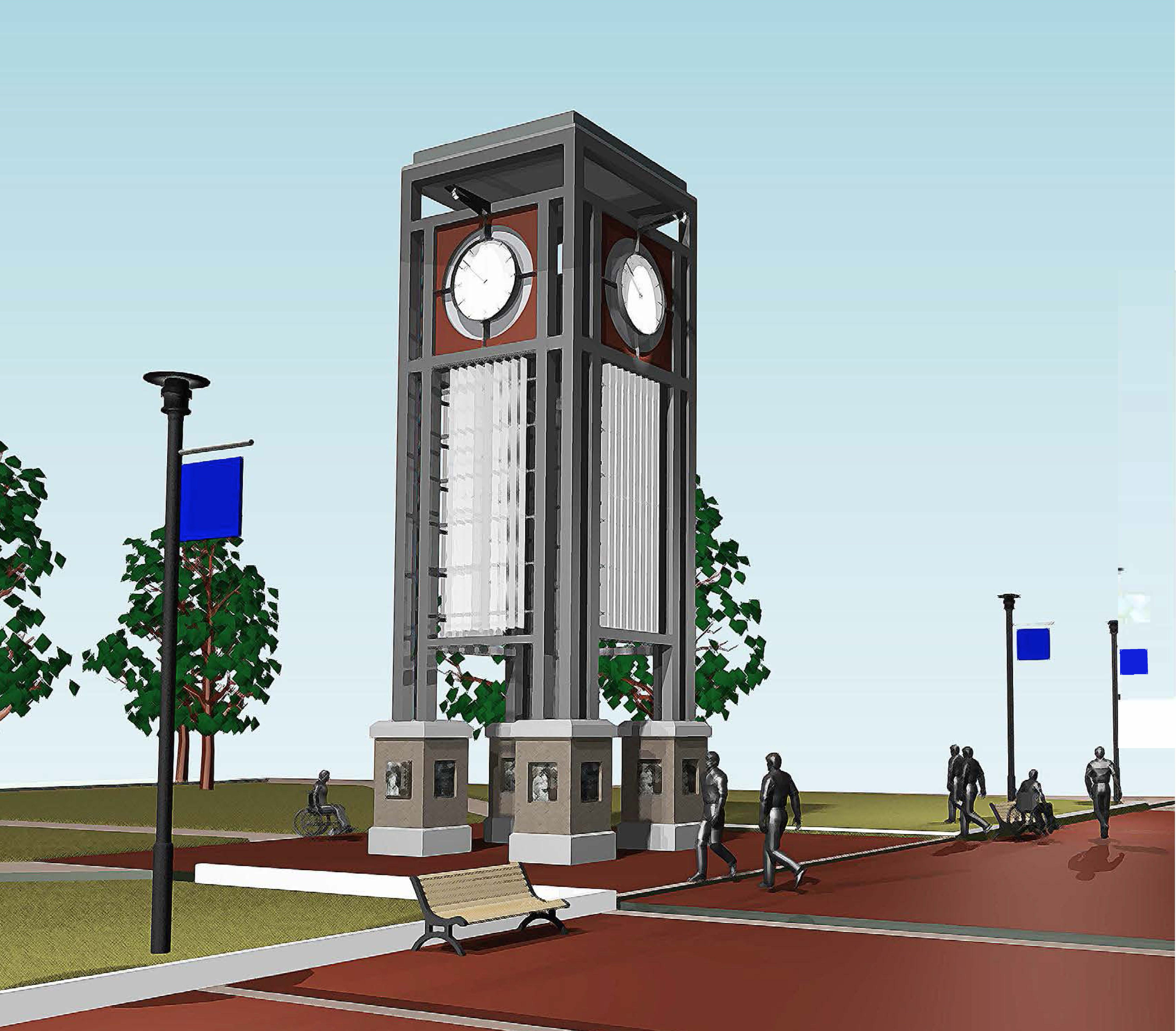 Detail Modern Clock Tower Design Nomer 11