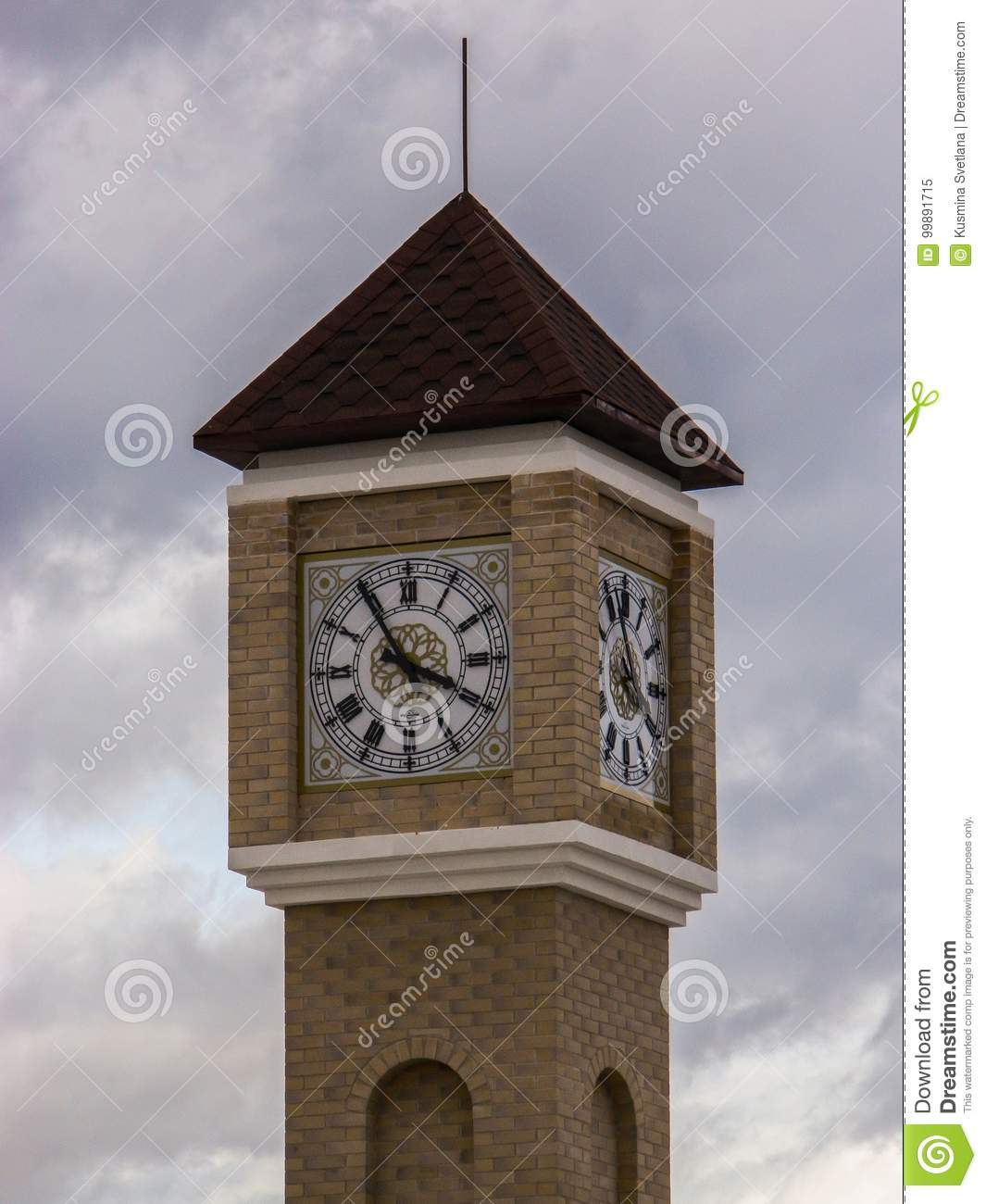 Detail Modern Clock Tower Design Nomer 35