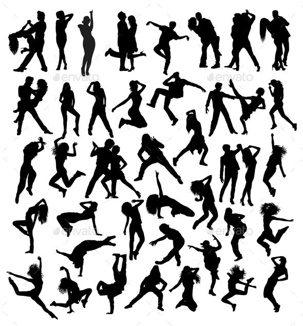 Detail Modern Dance Silhouette Nomer 46