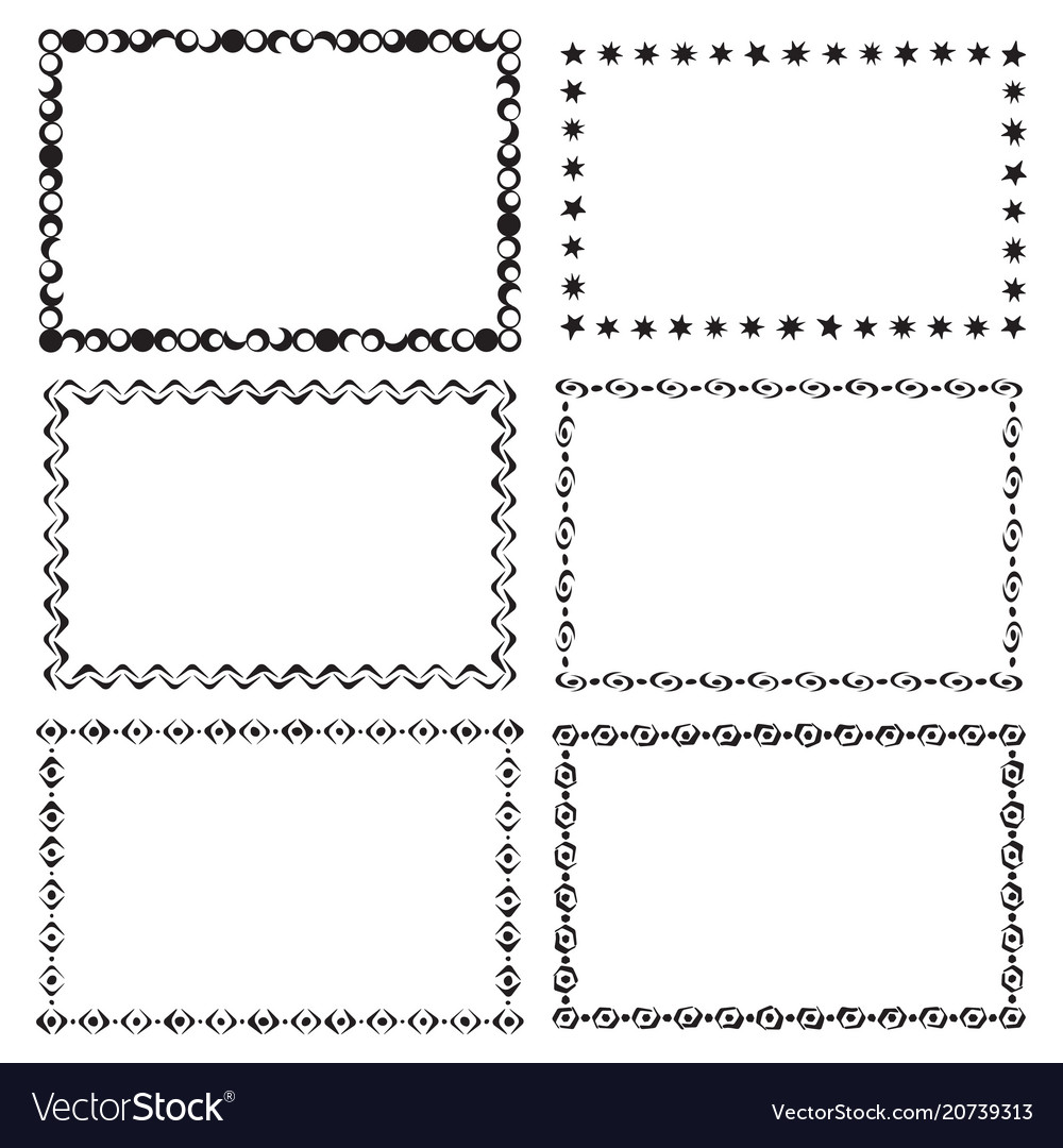 Detail Modern Vector Frame Nomer 20
