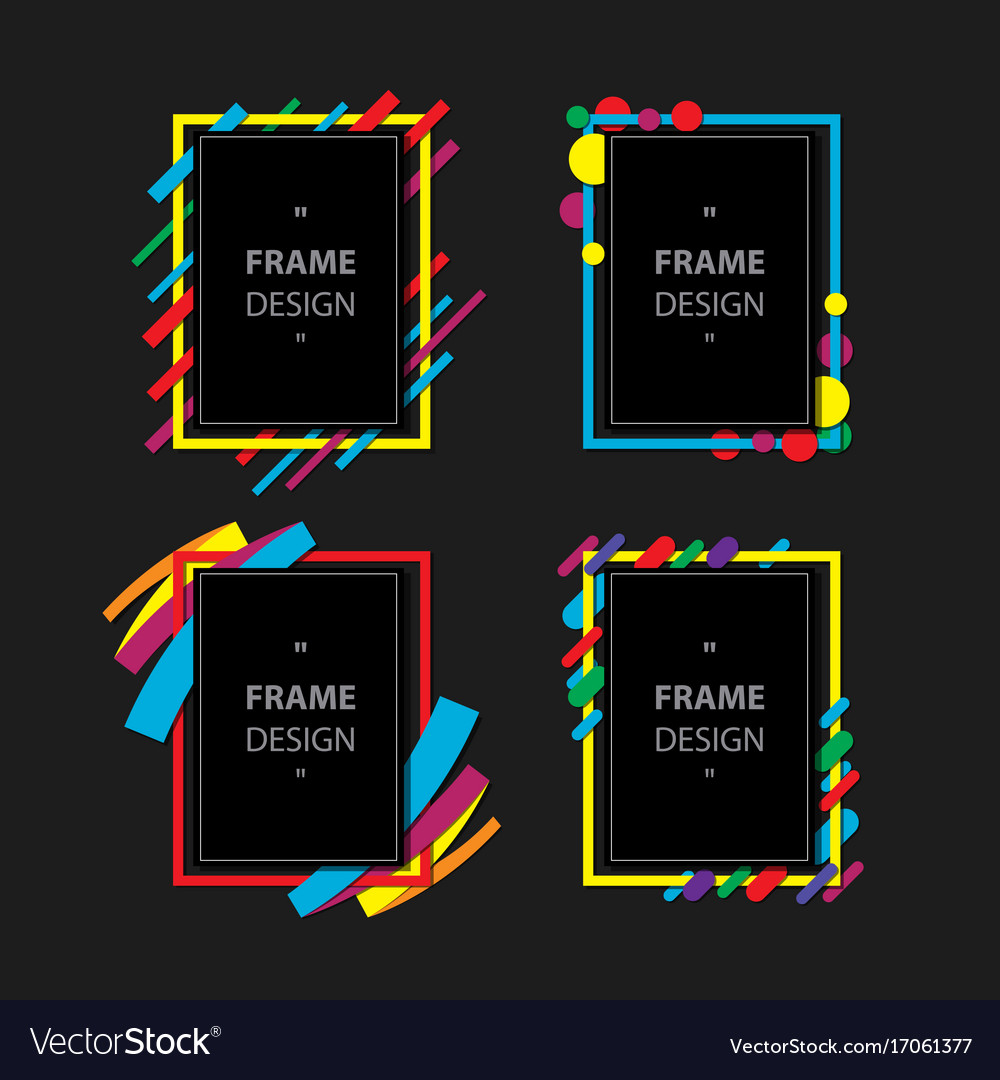Detail Modern Vector Frame Nomer 4