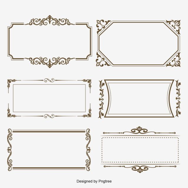 Detail Modern Vector Frame Nomer 38