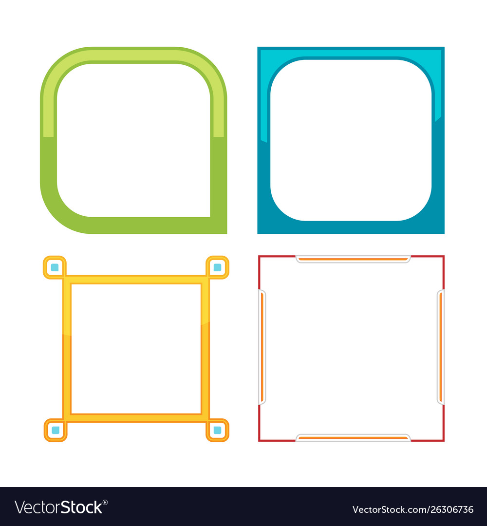 Detail Modern Vector Frame Nomer 10