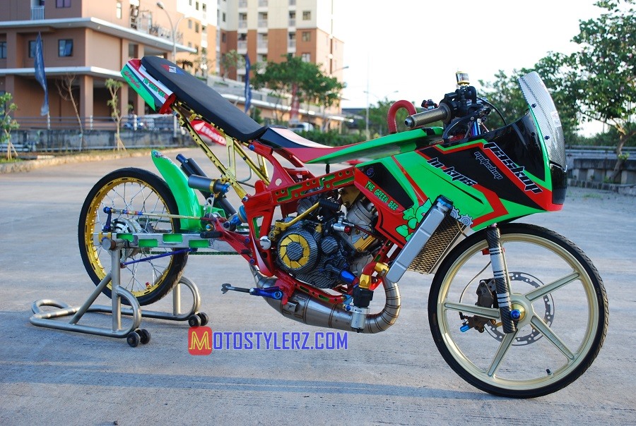 Detail Modif Ninja R Drag Nomer 42