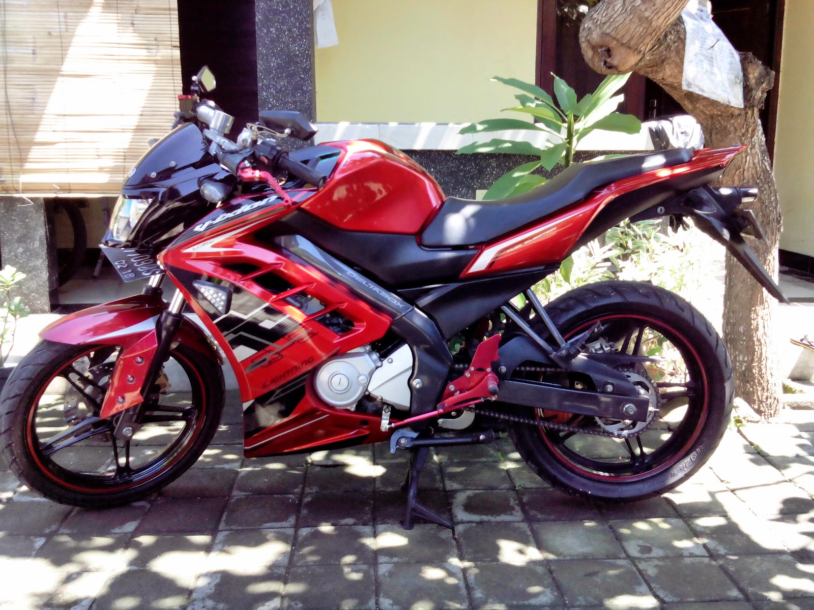 Detail Modif Vixion Simple Tapi Keren Nomer 13