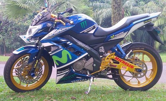 Detail Modif Vixion Simple Tapi Keren Nomer 18