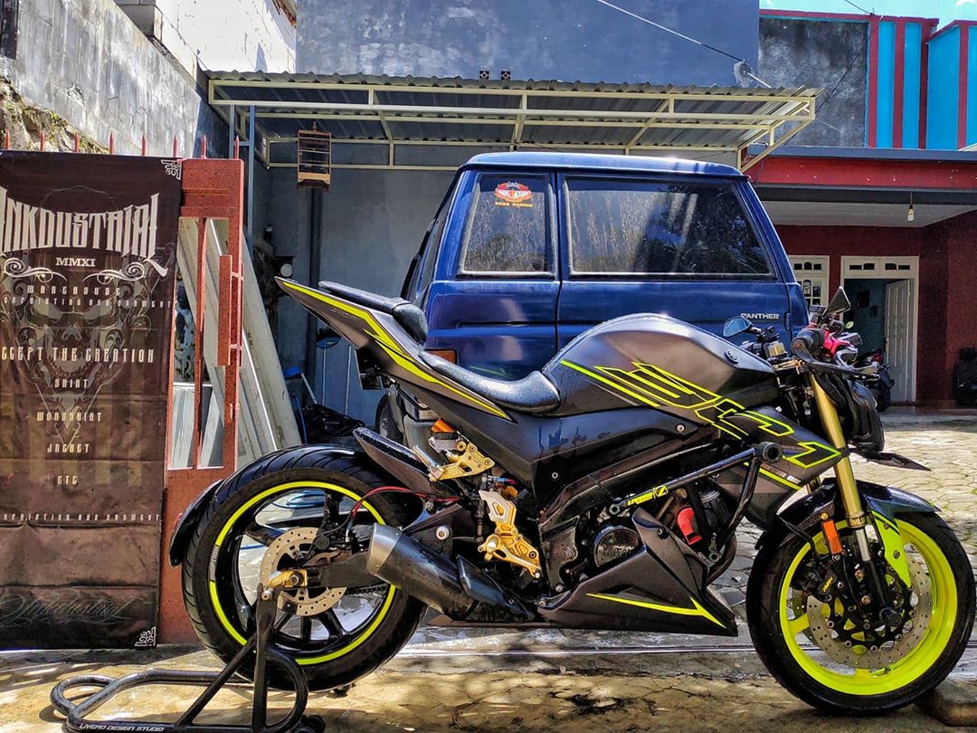 Detail Modif Vixion Simple Tapi Keren Nomer 3