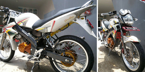 Detail Modif Vixion Simple Tapi Keren Nomer 51