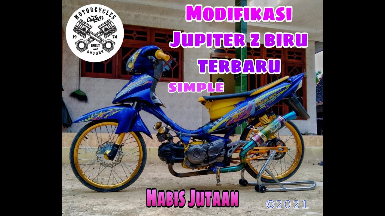 Detail Modifikasi Jupiter Z Biru Nomer 17