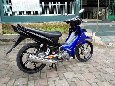 Detail Modifikasi Jupiter Z Biru Nomer 35