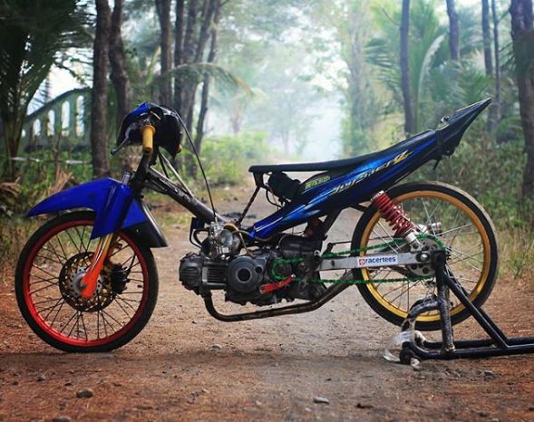 Detail Modifikasi Jupiter Z Biru Nomer 42