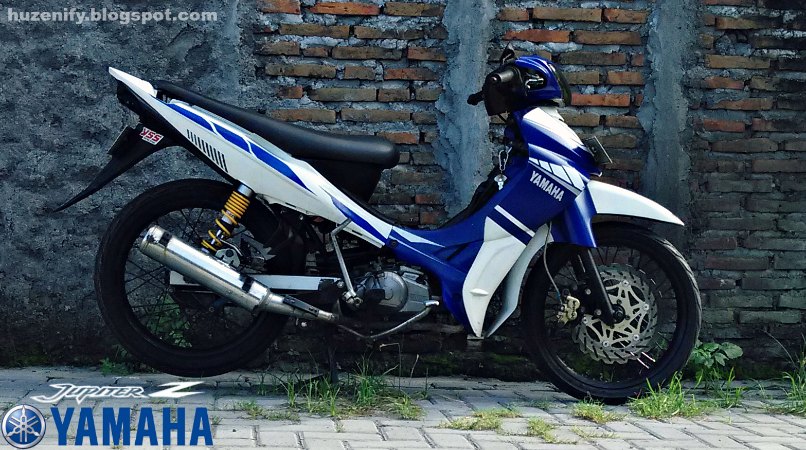 Detail Modifikasi Jupiter Z Warna Biru Nomer 19