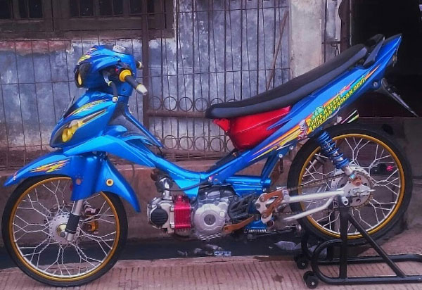 Detail Modifikasi Jupiter Z Warna Biru Nomer 4