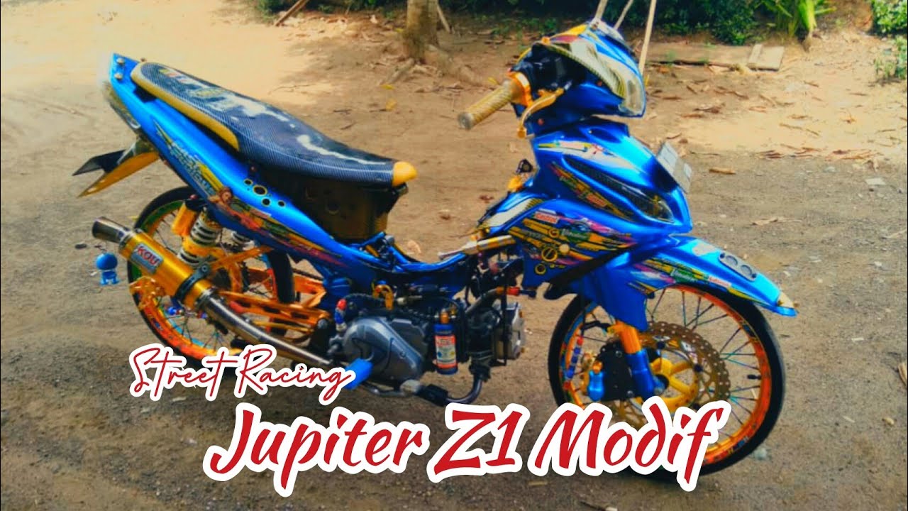 Detail Modifikasi Jupiter Z Warna Biru Nomer 54