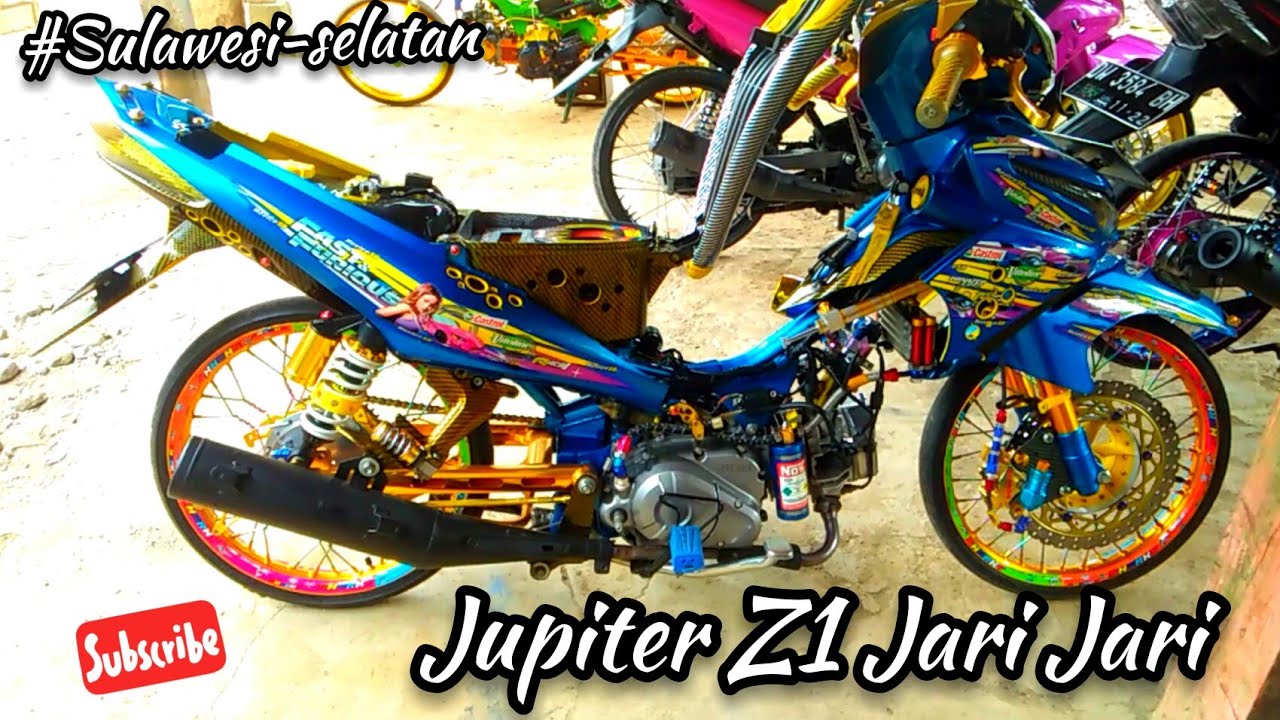 Detail Modifikasi Jupiter Z Warna Biru Nomer 8