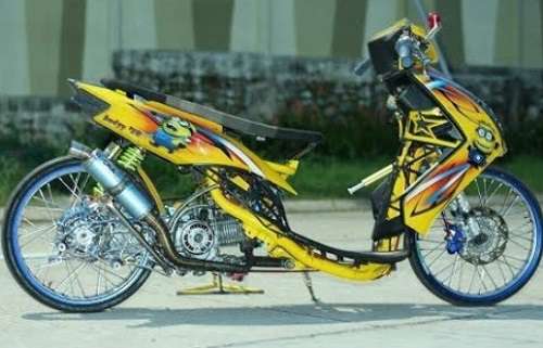 Detail Modifikasi Mio Drag Harian Nomer 12