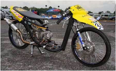 Detail Modifikasi Mio Drag Harian Nomer 18