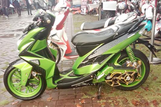 Detail Modifikasi Mio Hijau Nomer 42