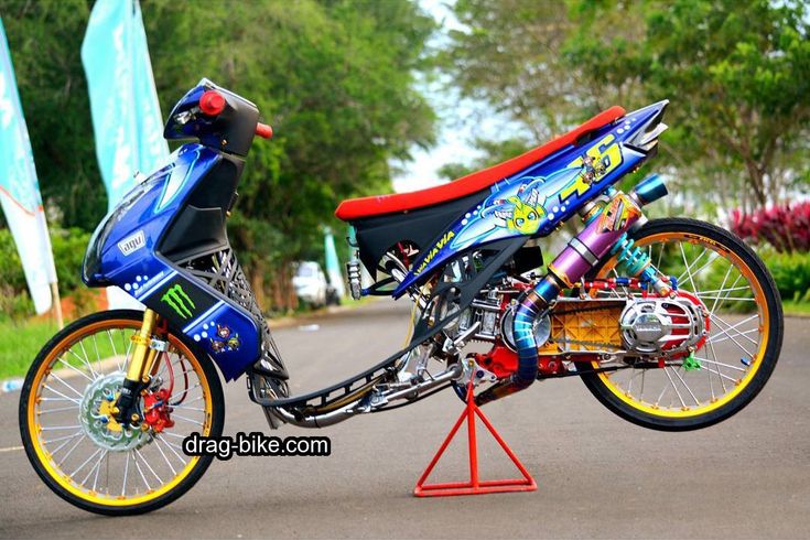 Detail Modifikasi Mio J Drag Nomer 22