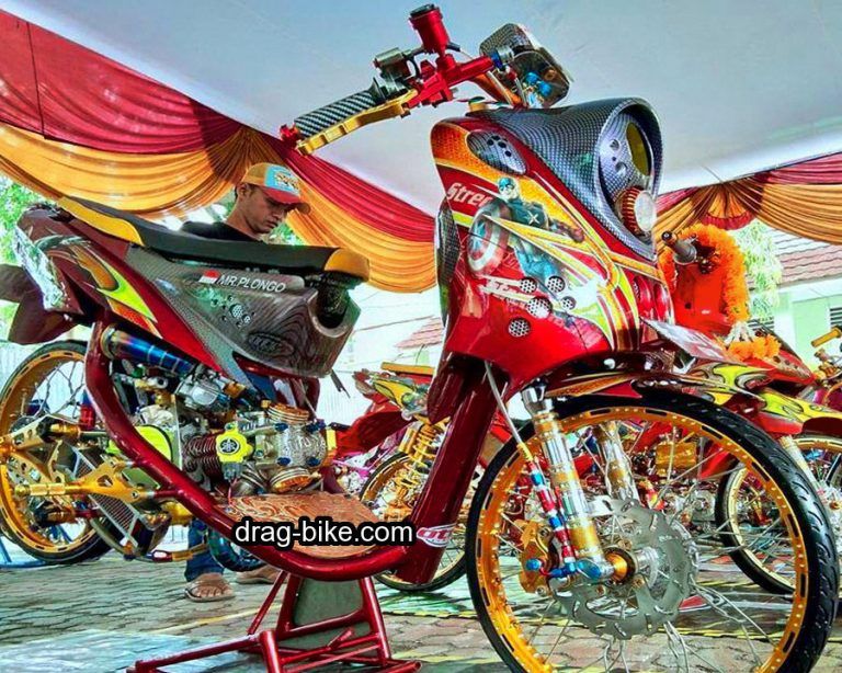 Detail Modifikasi Mio J Drag Nomer 49