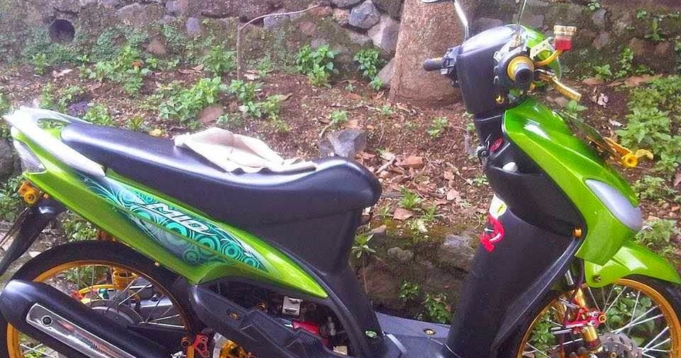 Detail Modifikasi Mio Warna Hijau Nomer 14