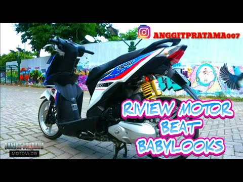 Detail Modifikasi Motor Beat Biru Putih Nomer 4