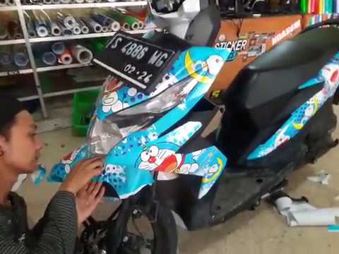 Detail Modifikasi Motor Beat Gambar Doraemon Nomer 18