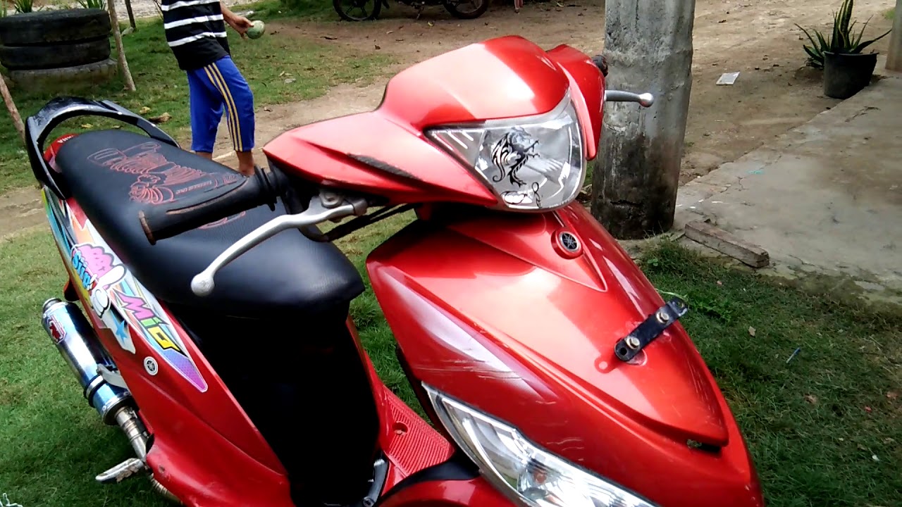 Detail Modifikasi Motor Mio J Warna Merah Nomer 2