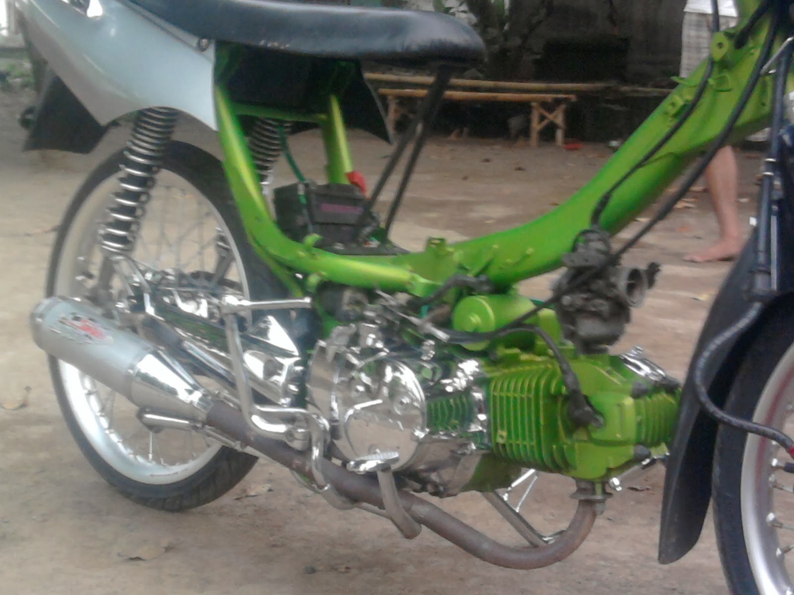 Detail Modifikasi Motor Poswan Drag Nomer 23