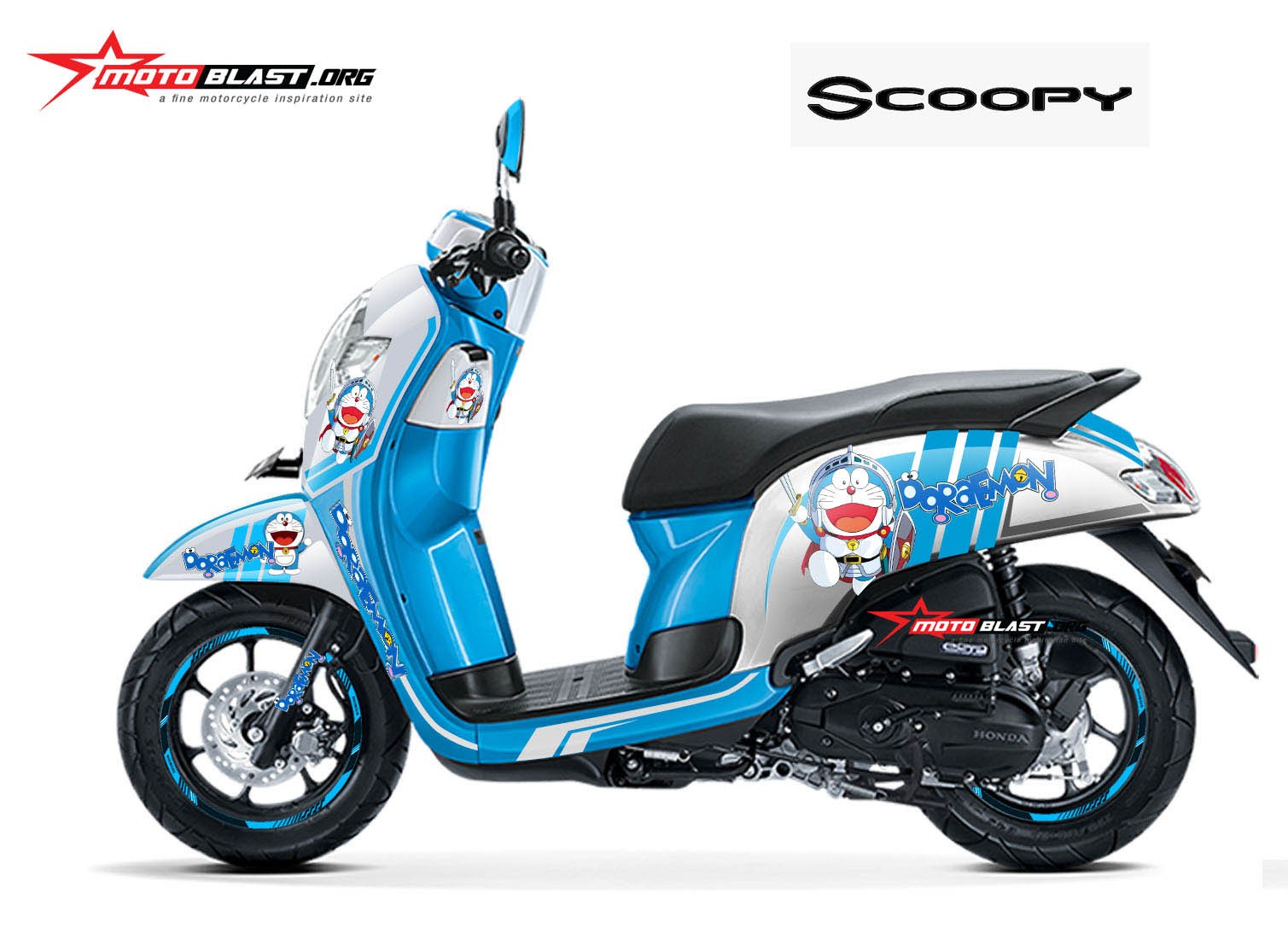 Modifikasi Motor Scoopy Doraemon - KibrisPDR