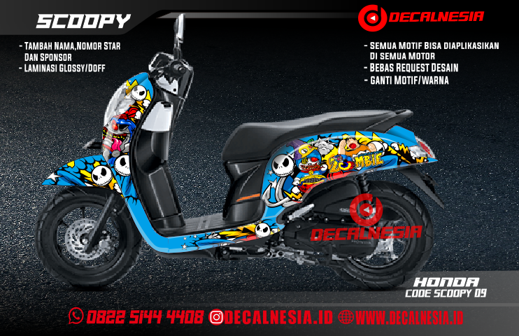 Detail Modifikasi Motor Scoopy Doraemon Nomer 13