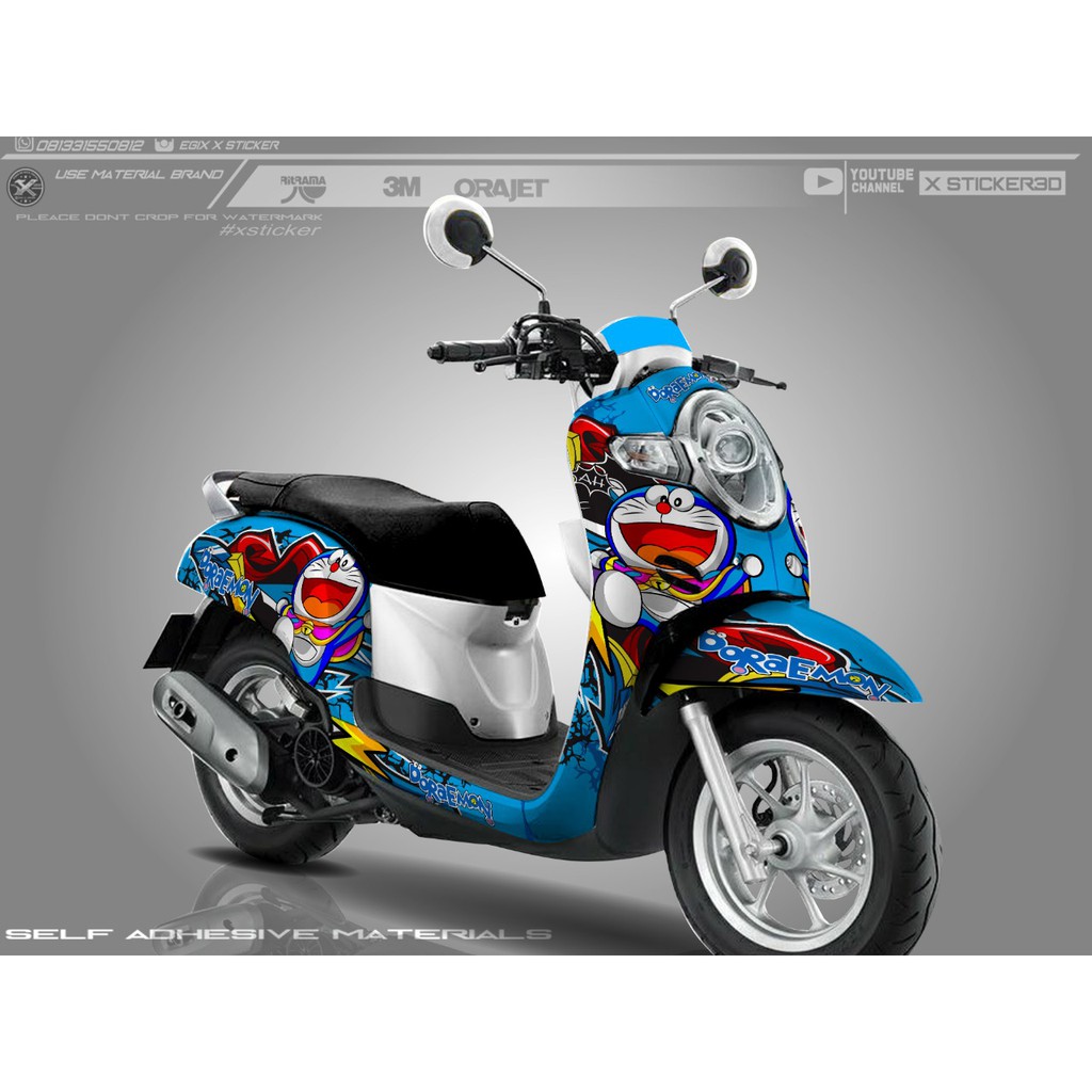 Detail Modifikasi Motor Scoopy Doraemon Nomer 18